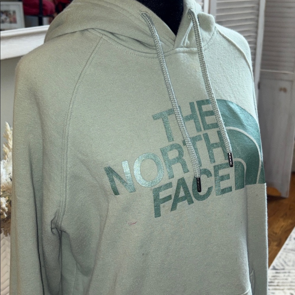 Womens Light Aqua Womens Hoodie From THE North Face good condition, size medium - Picture 2 of 12